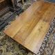 19th century solid walnut farmhouse coffee table - 2 drawers