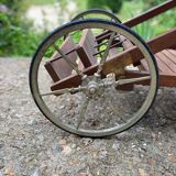 Wooden serving trolley