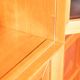 1970s Modular Corner Cabinet in Cherrywood with Glass and Carved Doors – “Fox Hunt” Design