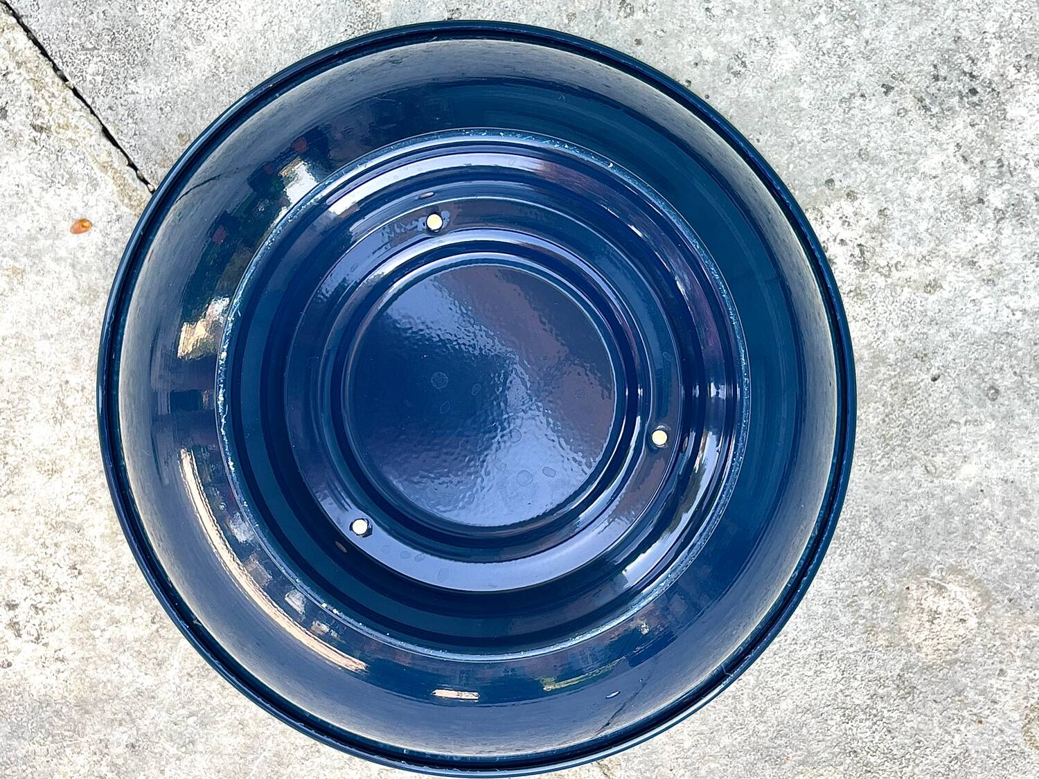 Large Nicolas Feuillatte Blue Champagne Ice Bucket Bowl, Signed