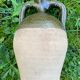 Persimmon glazed terracotta oil jar