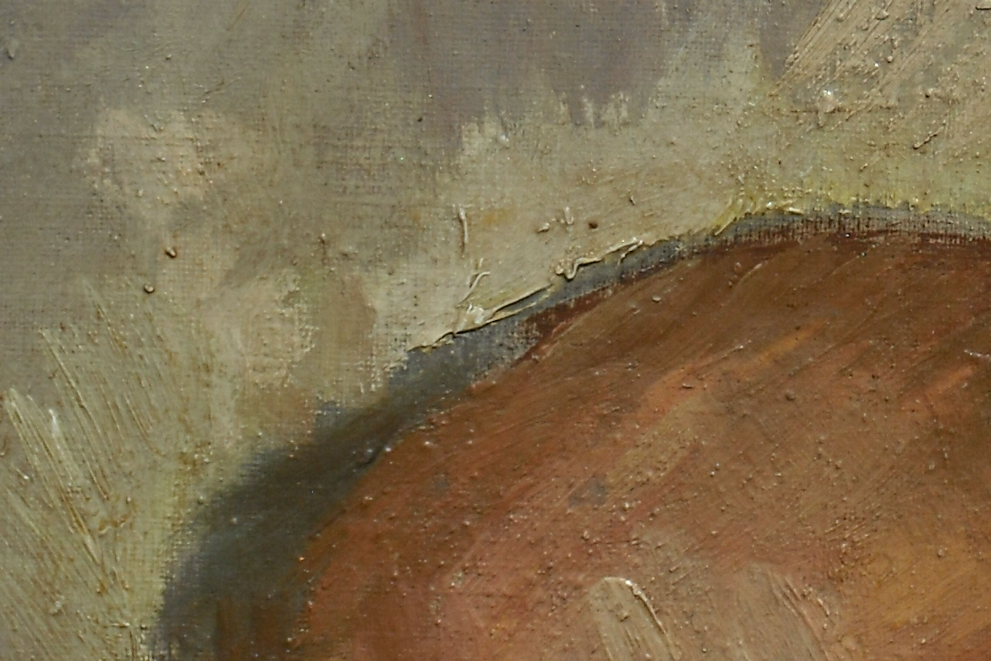 Oil 35 / 27 - Canvas on cardboard -