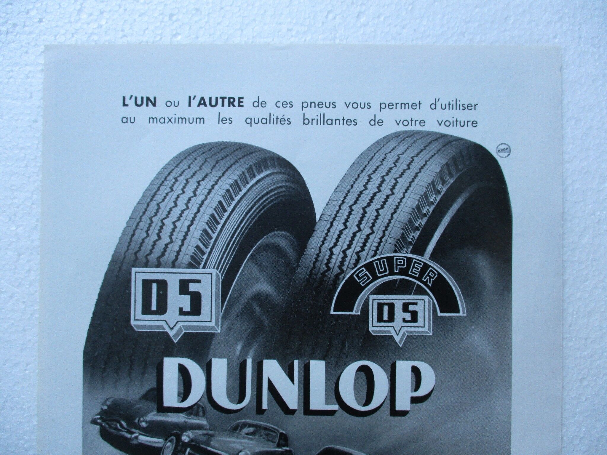Advertising Dunlop 50s
