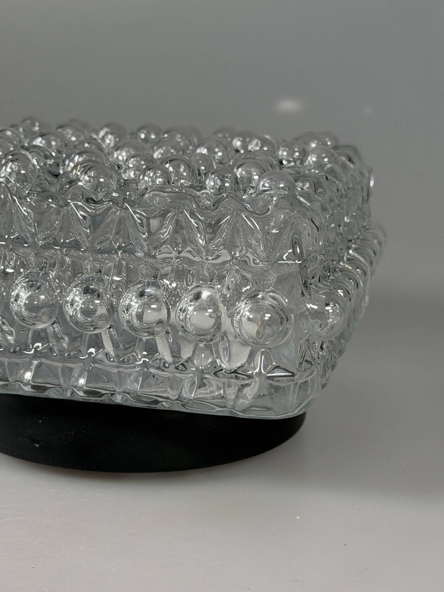 1960s 1970s Ceiling or Wall Lamp Bubble Glass Germany Space Age Design