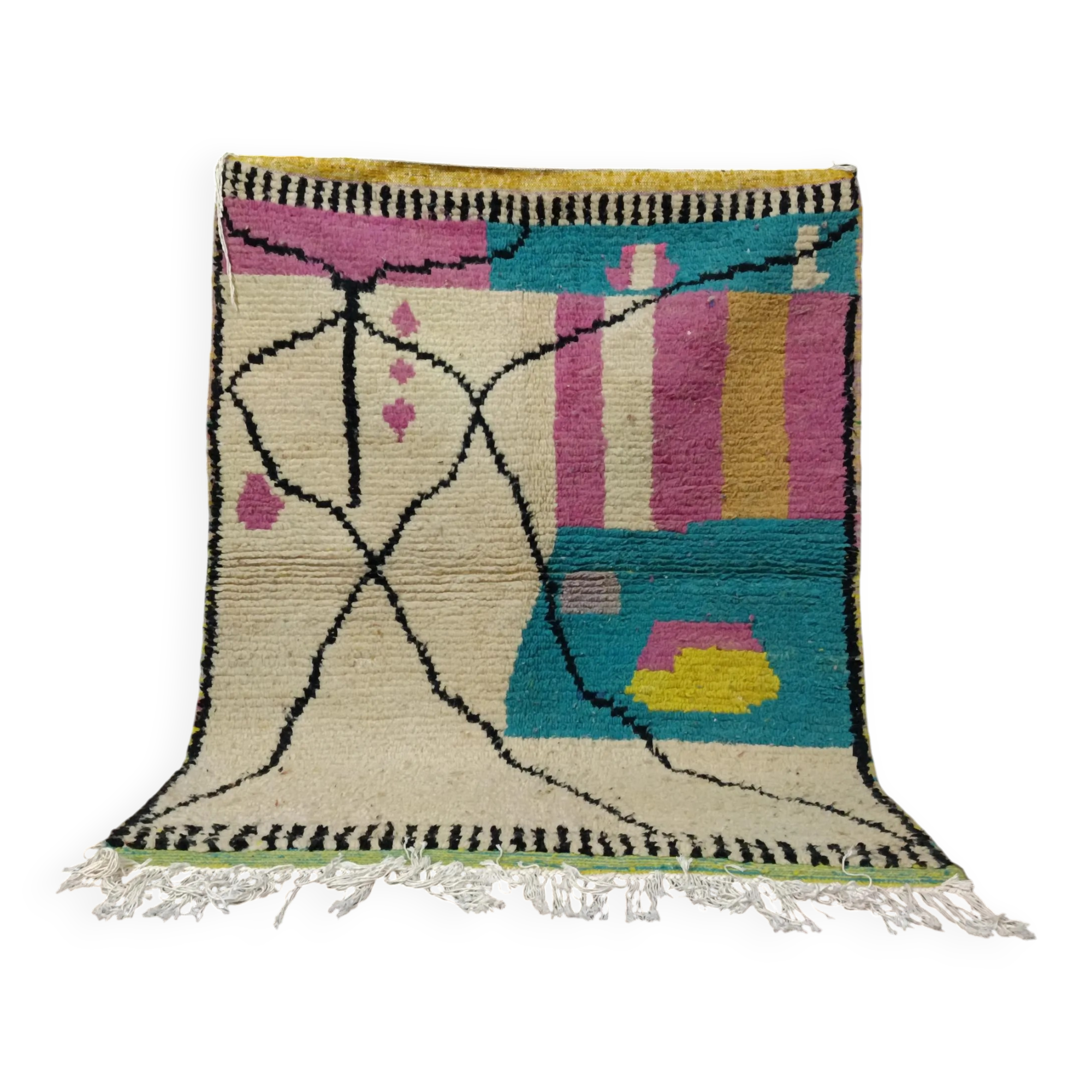 Moroccan handmade rug 3 x 2 m