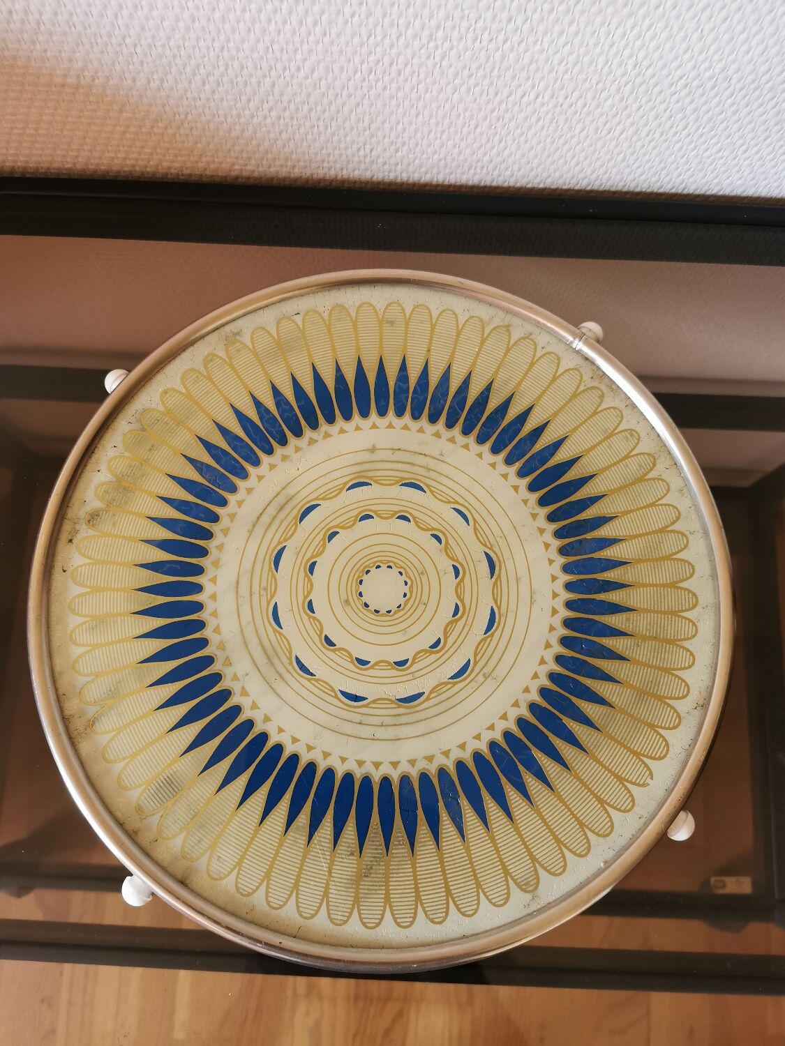 Vintage trivet, turntable