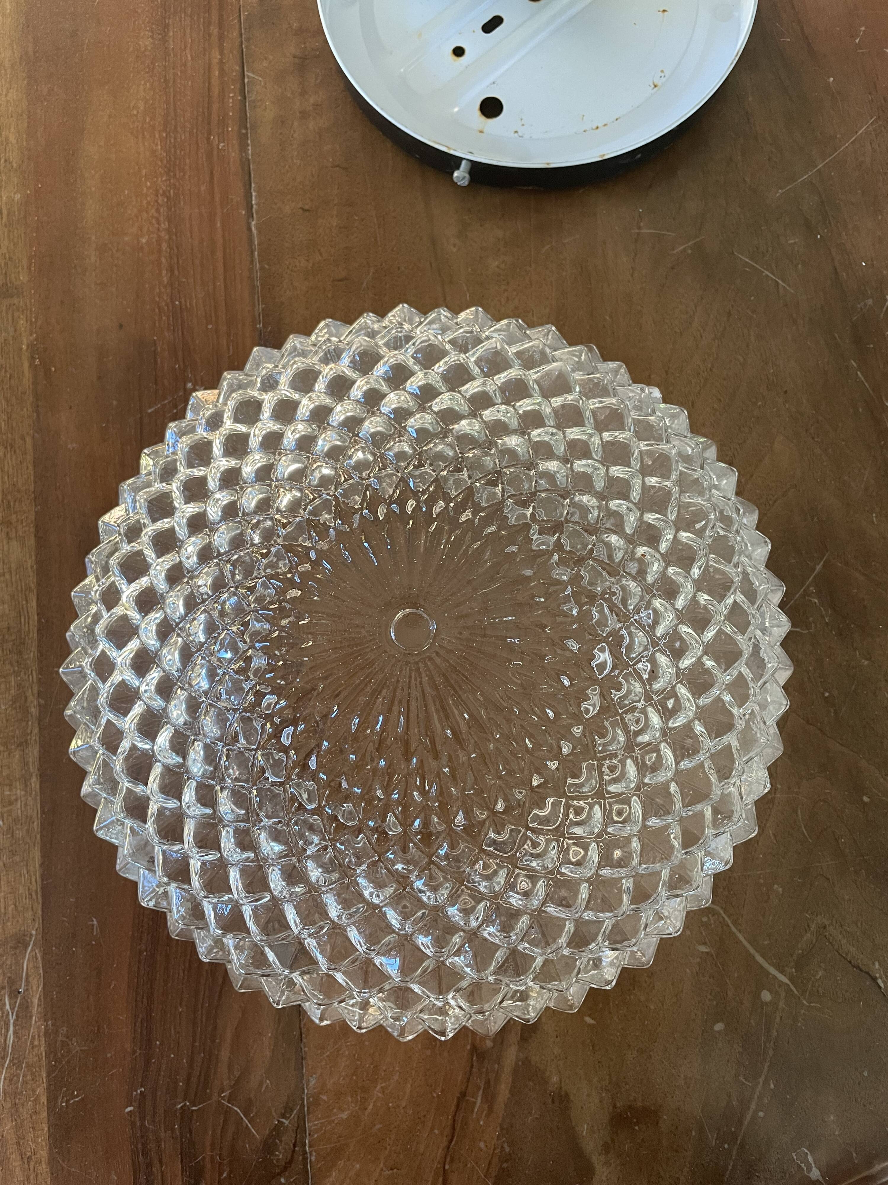 Vintage glass sea urchin ceiling lamp 25 cm