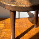 Tabouret tripode en bois