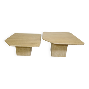 tables gigognes en travertin,