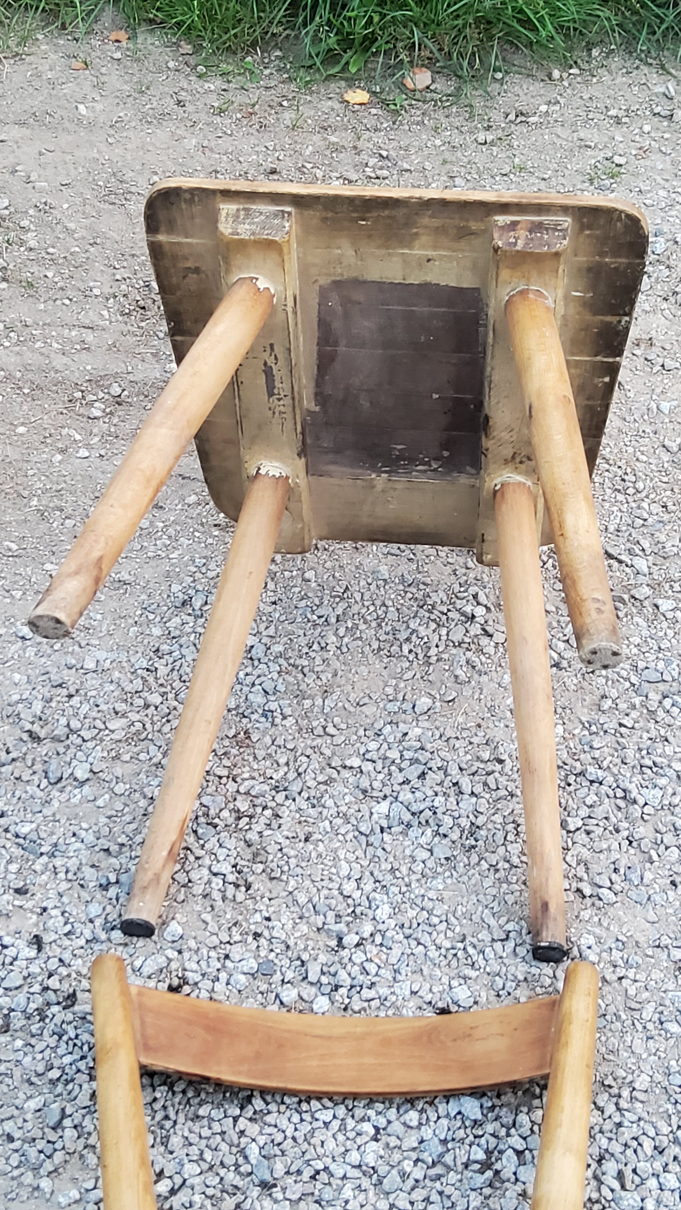 Set of 4 Scandinavian style beech chairs