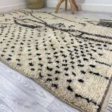 Handmade Moroccan Berber carpet 245 x 147 CM