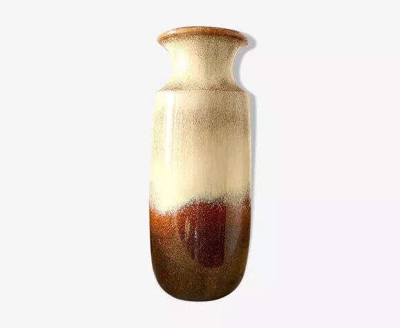 PRODUCT POP UP CHRISTMAS 2022 - W. Germany vase in brown glazed ceramic