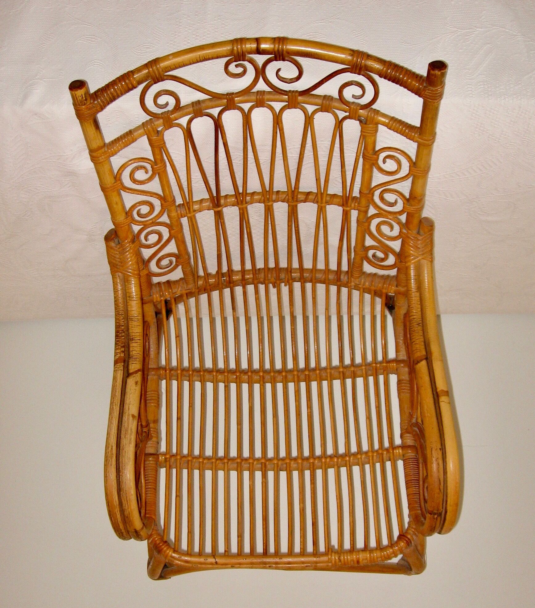 Pair of vintage rattan chairs