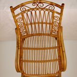 Pair of vintage rattan chairs