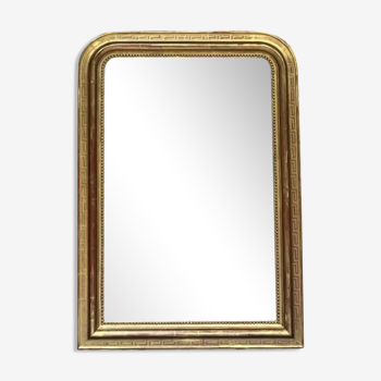 Miroir ancien Louis-Philippe 107,5cm/77cm feuille d’or