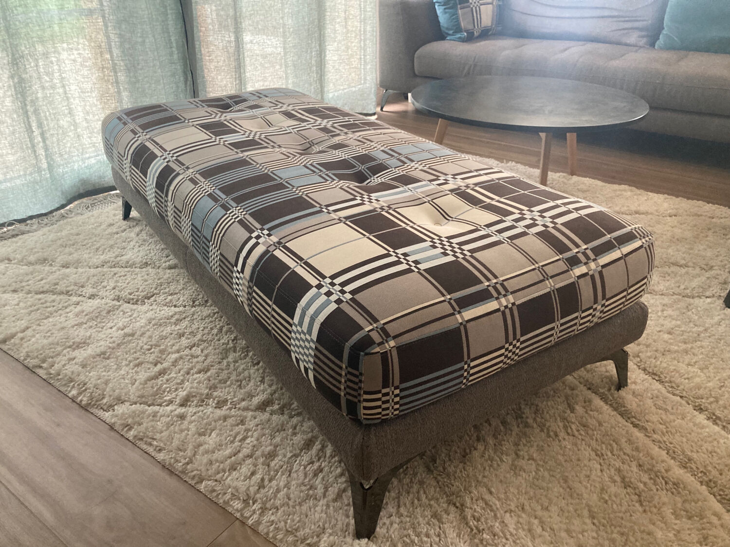 Corner sofa and pouf Roche Bobois edition Jean Paul Gaultier