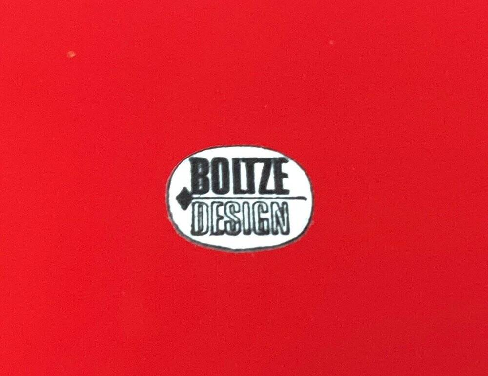 Vintage Space Age Red Tray from Boltze Design, 1970s