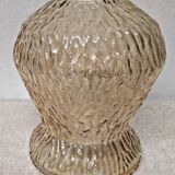 Vintage Amber Cut Glass Lampshade