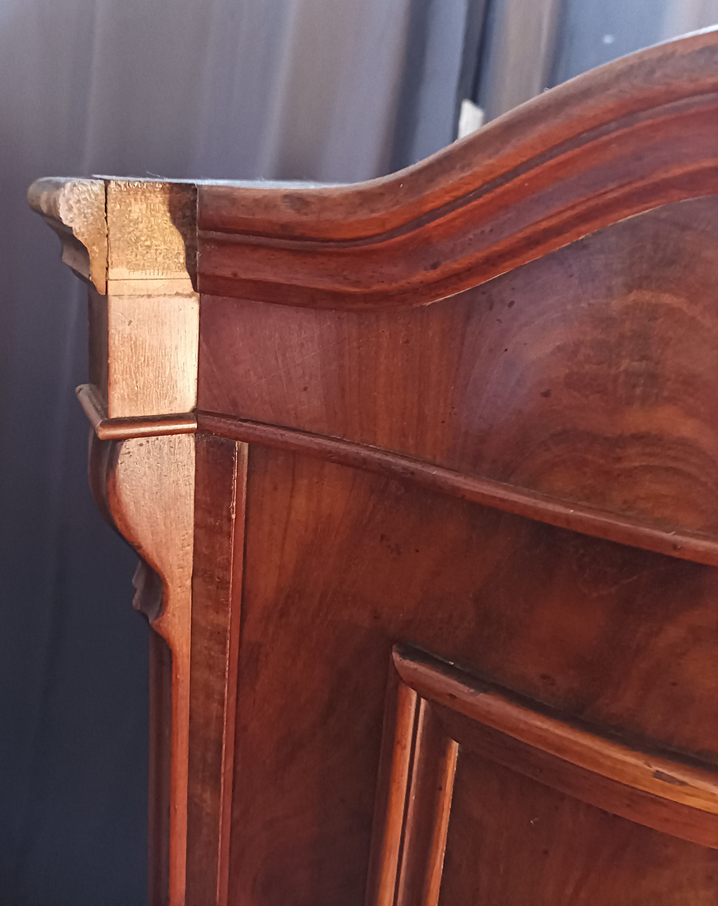 English mahogany shelf sideboard 19th