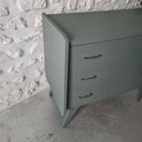 Commode vintage pieds compas
