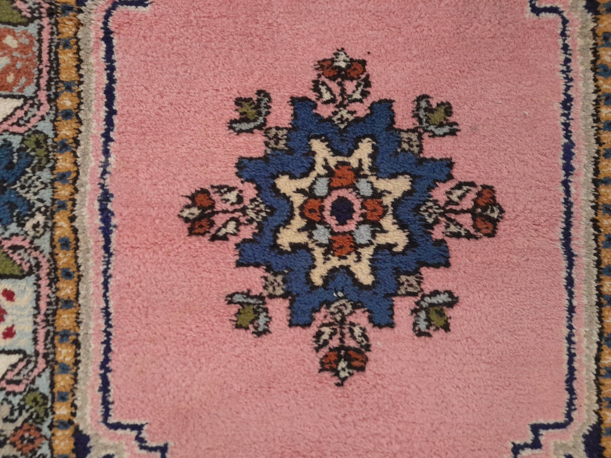 Set of 2 Berber carpets handmade bed descents