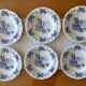 6 antique deep plates in Sarreguemines earthenware