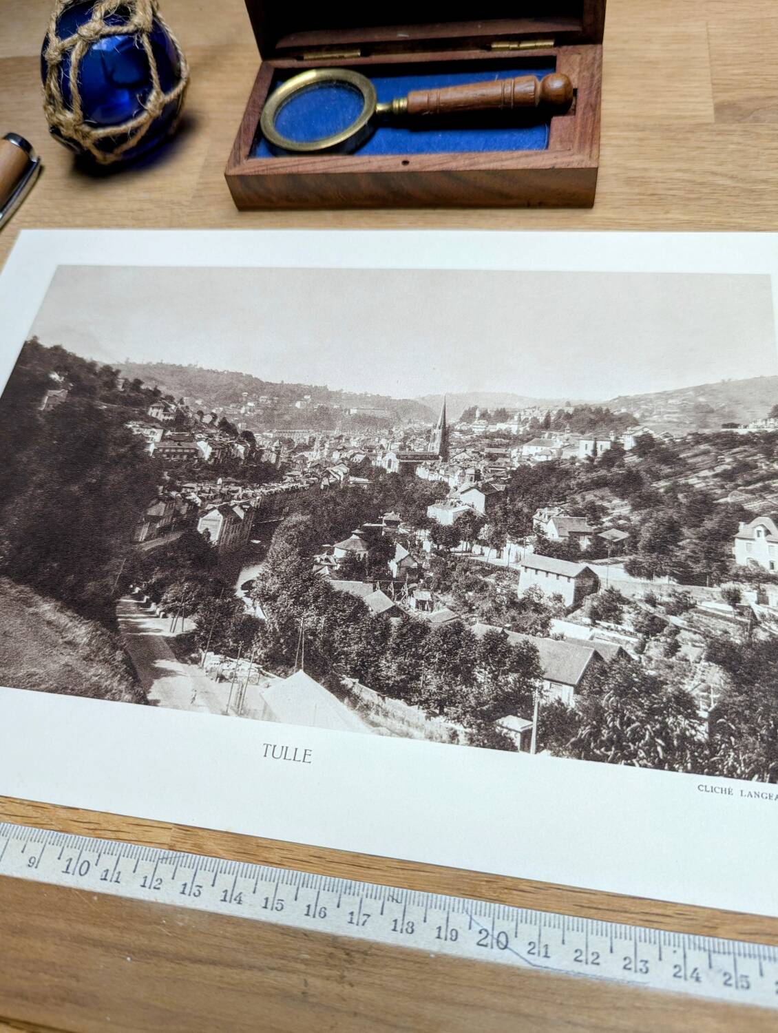 Tulle, Corrèze, photo board printed in 1942.