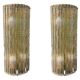 Lot de 2 appliques extra larges en verre de Murano et laiton