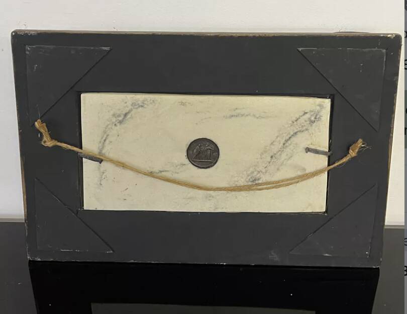 Marble bas-relief, Barbedienne Fondeur, Paris 1859