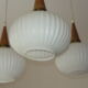 Suspension scandinave teck années 60