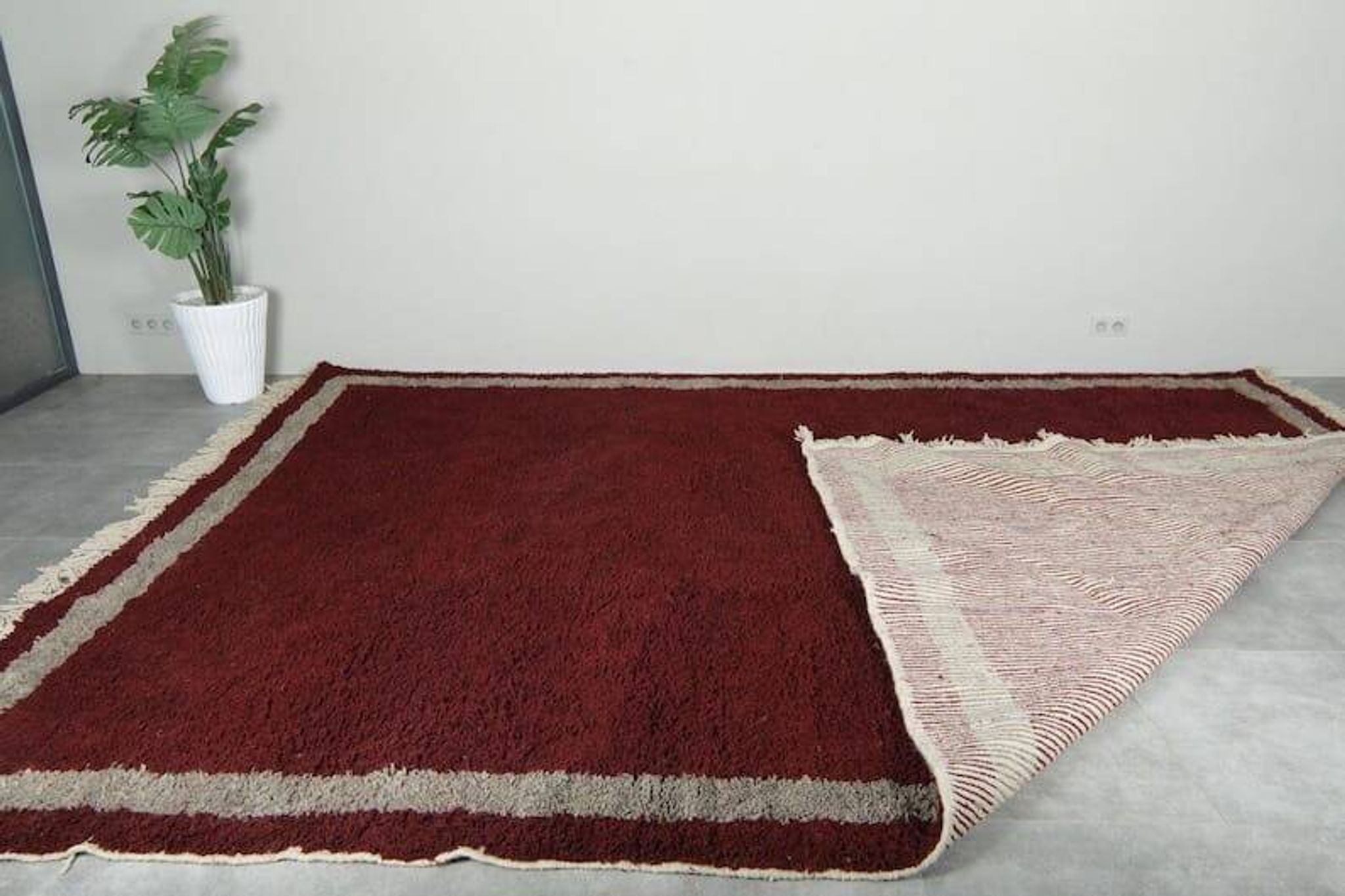 Beni Ourain rug made of hand-woven wool, size 2/3 m.