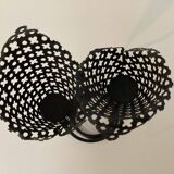 Perforated metal candle holder