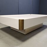 Vintage coffee table attributed to Willy Rizzo, 1970s.