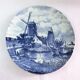 Dish faîence Delfts Holland blue shade Weisenbruch 33,5 cm