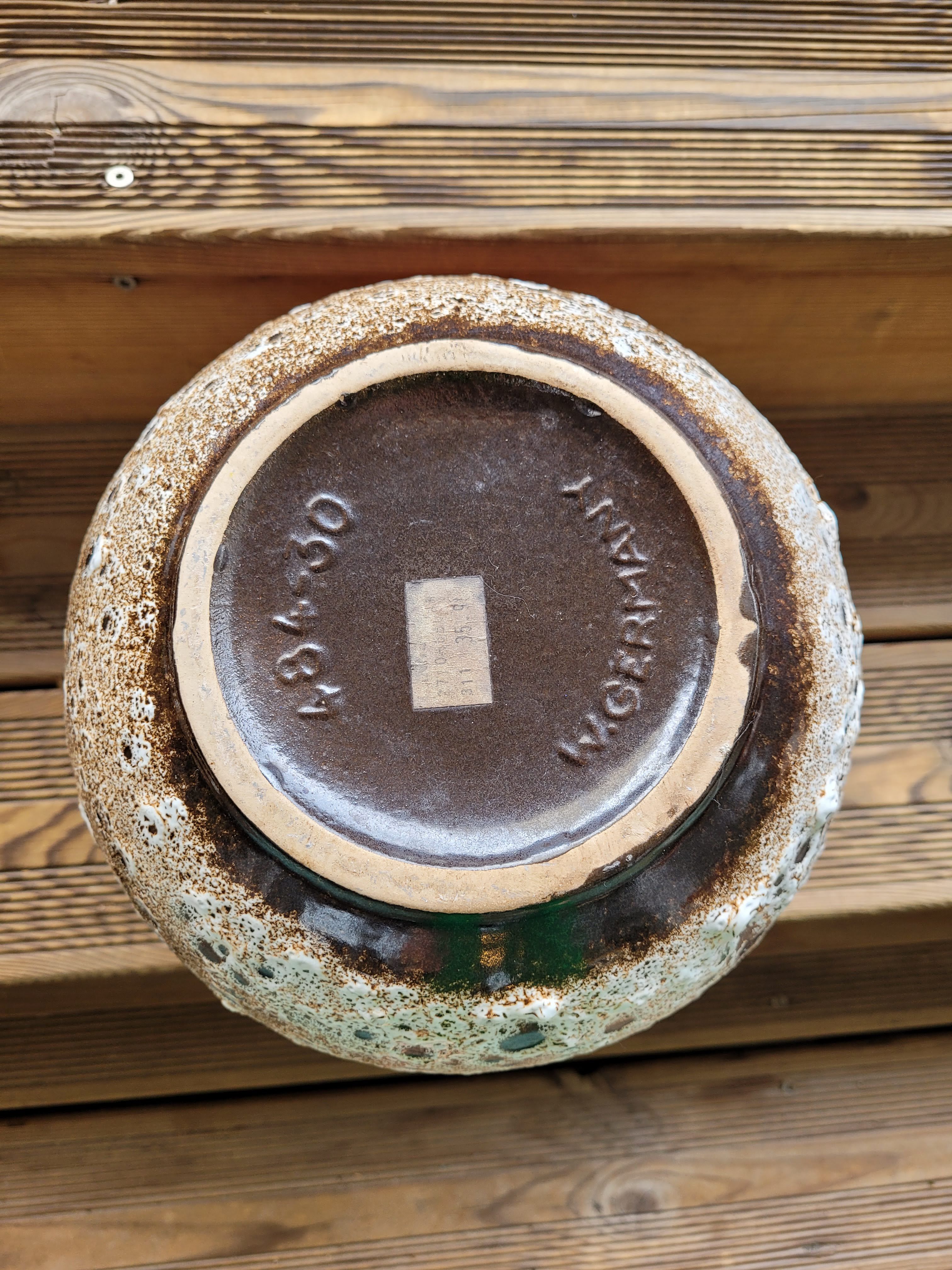 Vase West Germany fat lava 70