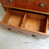 Armoire d'apothicaire vintage avec tiroirs années 50