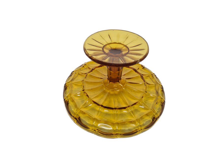 Cake bowl on stand from Ząbkowice Glassworks, 1970s
