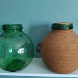 Lot of 2 vintage dame jeanne