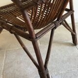 Vintage rattan armchair