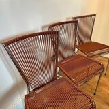 Three 1960s Scoubidou chairs