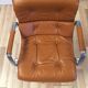 Cognac leather office armchair