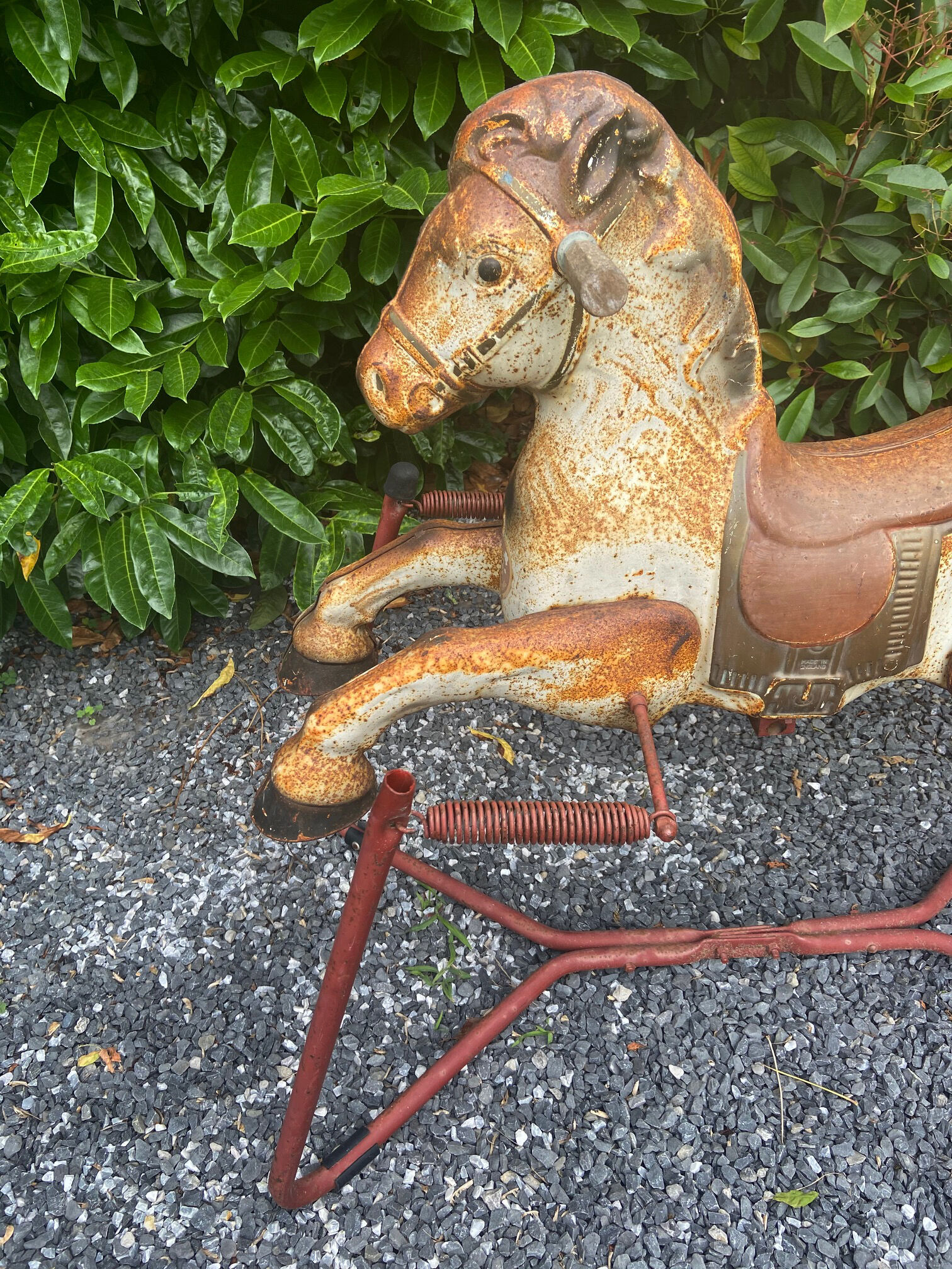 Vintage mobo toys horse on springs