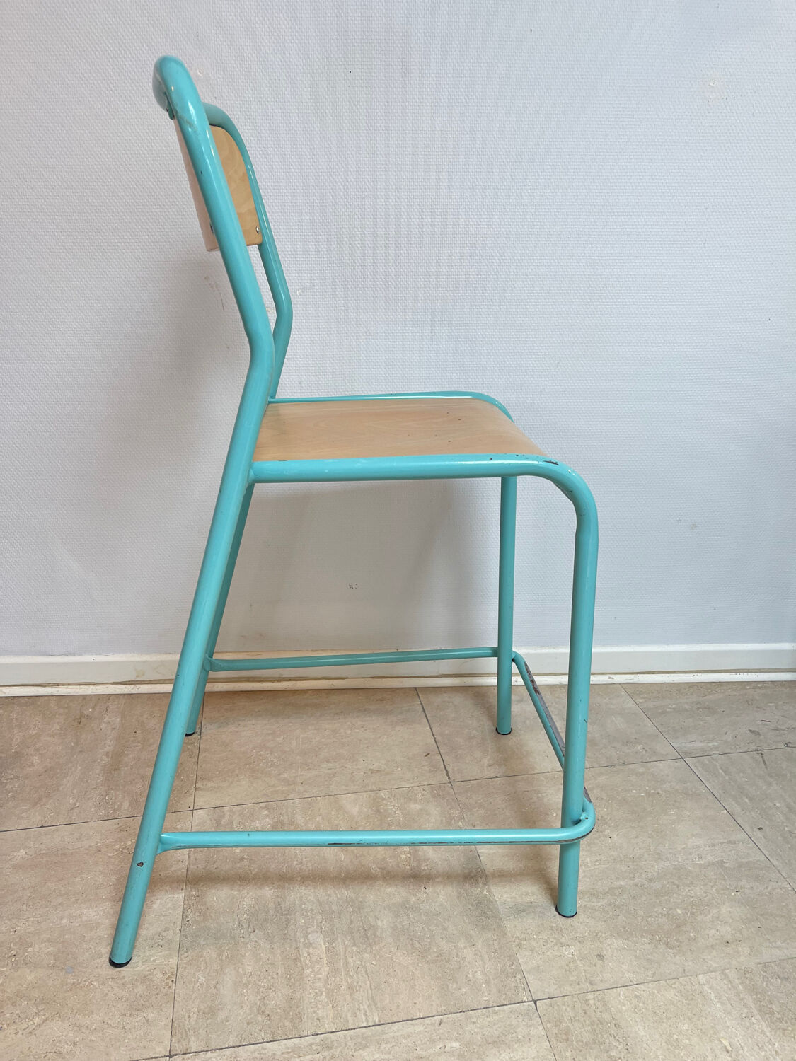 Vintage laboratory stool from the 1980s.