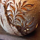 Ceramic lamp by Vallauris Fonck and Matéo lampshade of origin
