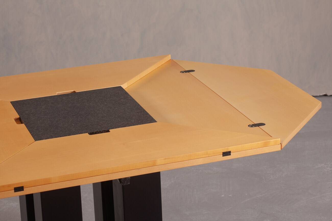 Postmodern Cirkante dining table by Bob Van Den Berghe for Tranekaer, Denmark, 1990s