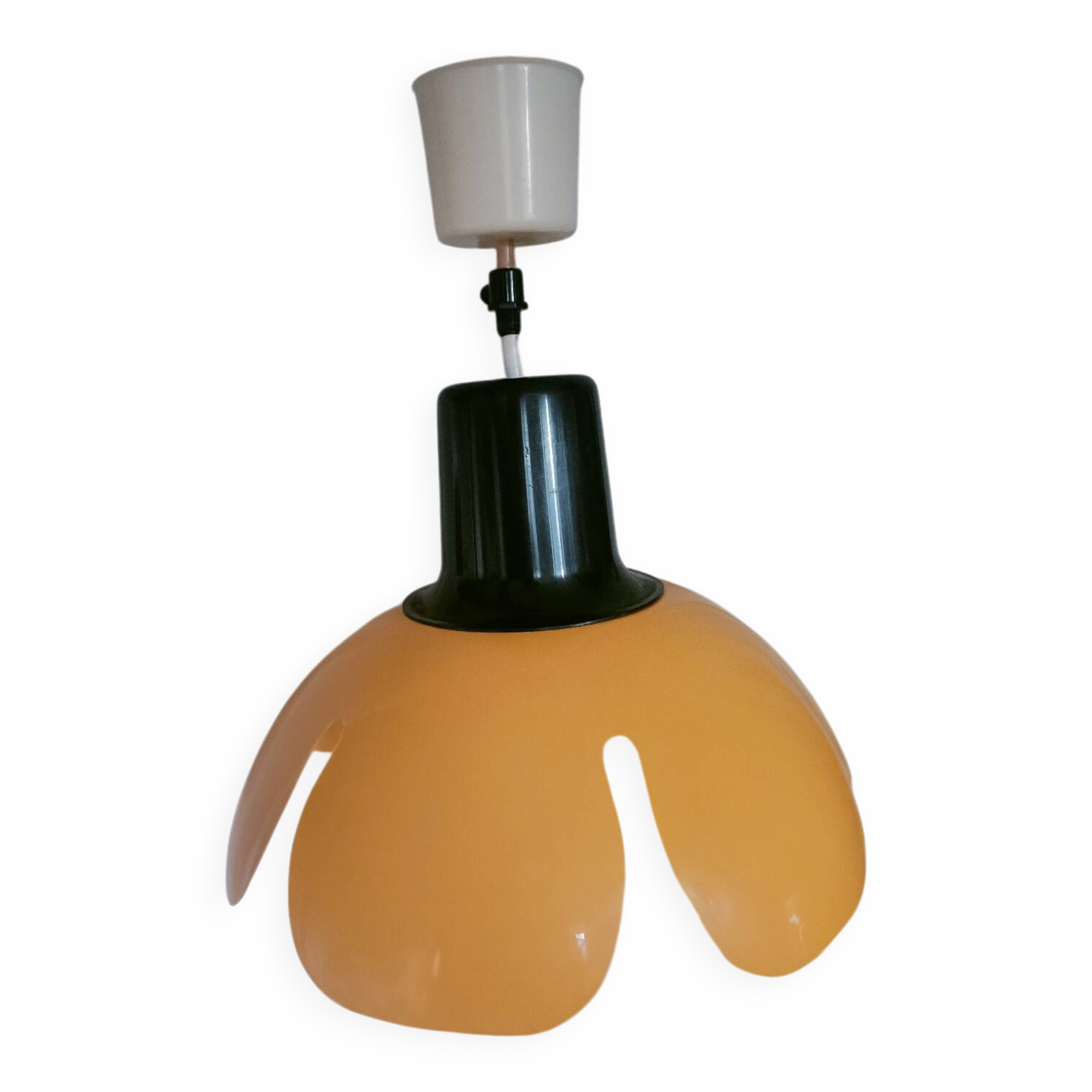 Vintage yellow flower chandelier