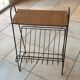 VINTAGE MAGAZINE HOLDER/END OF CANAPE