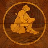 20th century Italian inlaid chest of drawers in Louis XVI style