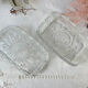 Vintage glass butter maker made in france reims
