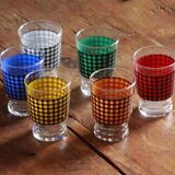 Set of 6 antique glasses